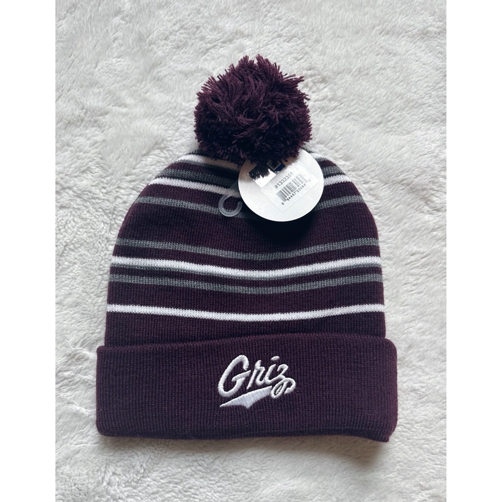 NWT | UM Griz Pom Beanie